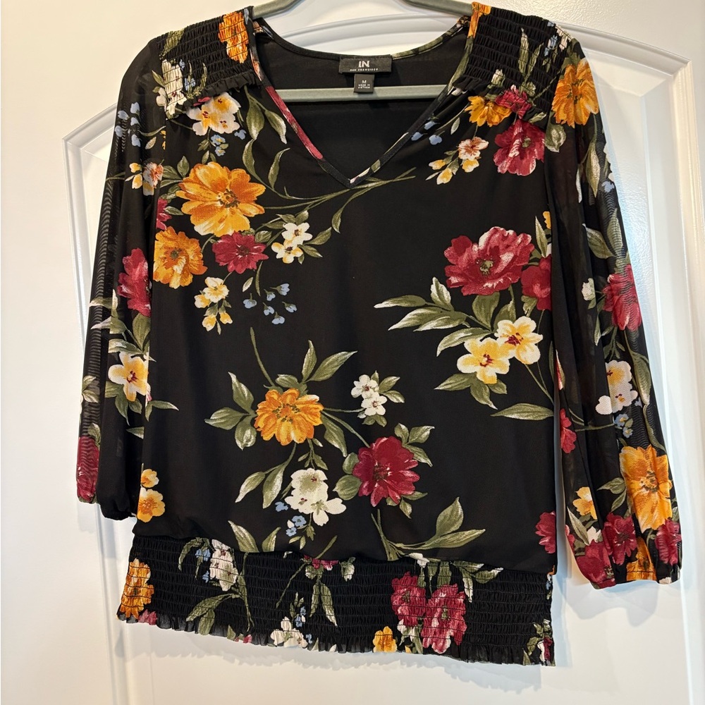 Floral Print Women's Top